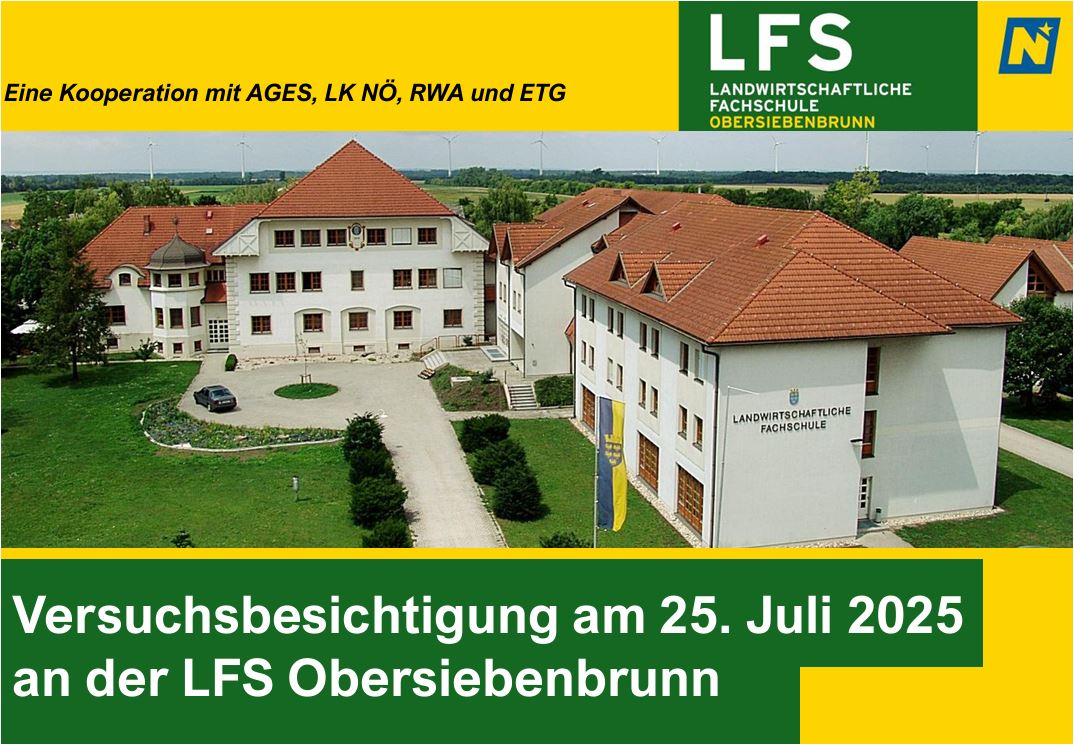 Einladung zur Versuchsbesichtigung