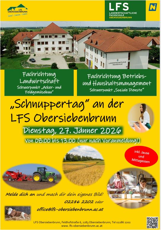 Schnuppertag Plakat