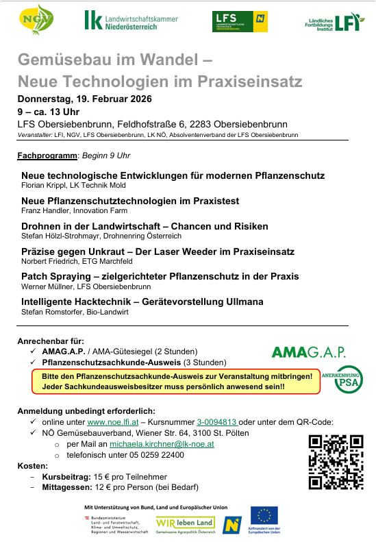 Gemüsebau im Wandel